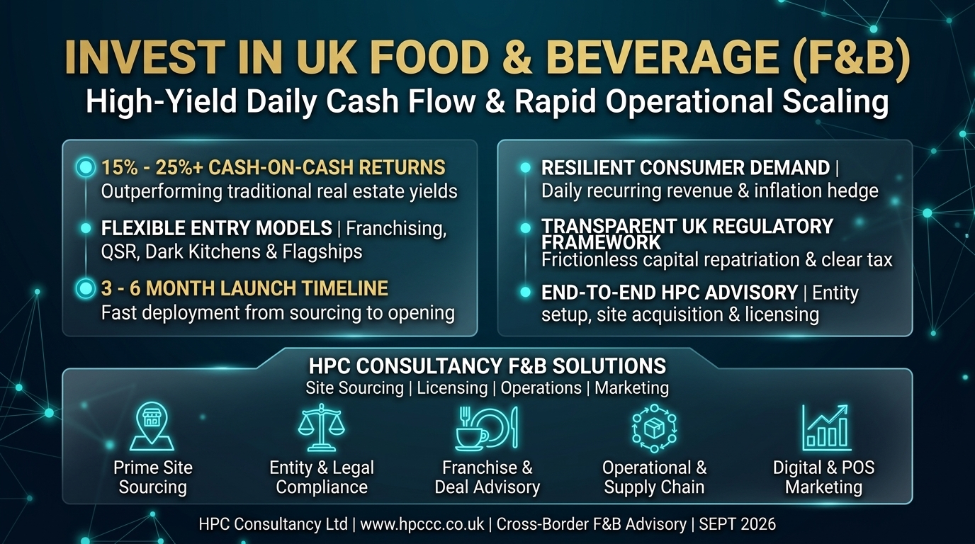 Why Cyprus Investors Must Consider the UK Food and Beverage Sector as Their Primary Entry Point
