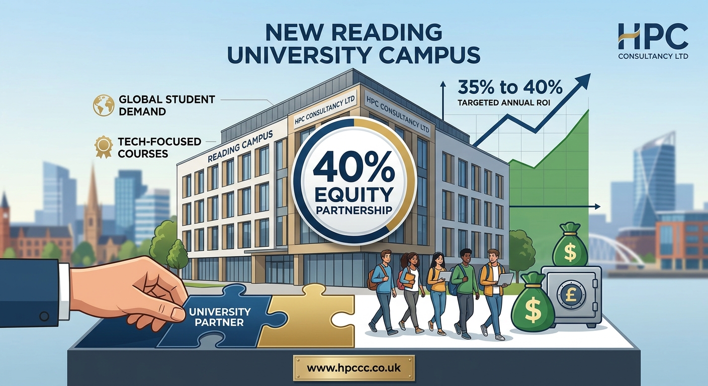 40% Equity Partnership in New Reading University Campus, seeking Cyprus Investor